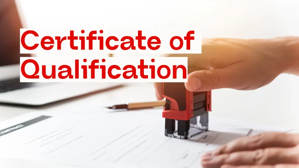 Blog Graphic for What is Certificate of Qualification