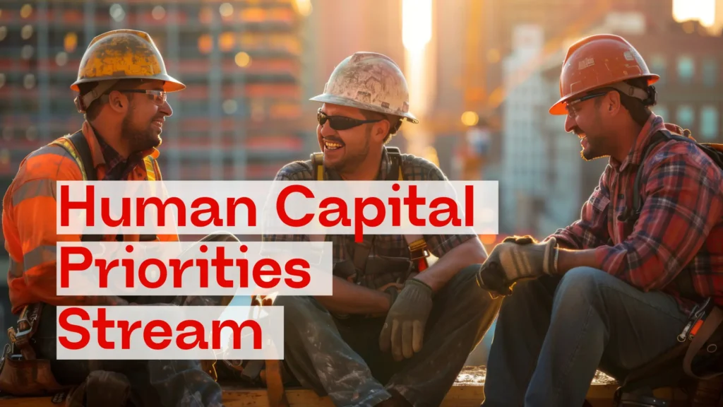 Blog graphic for What is Human Capital Priorties Stream